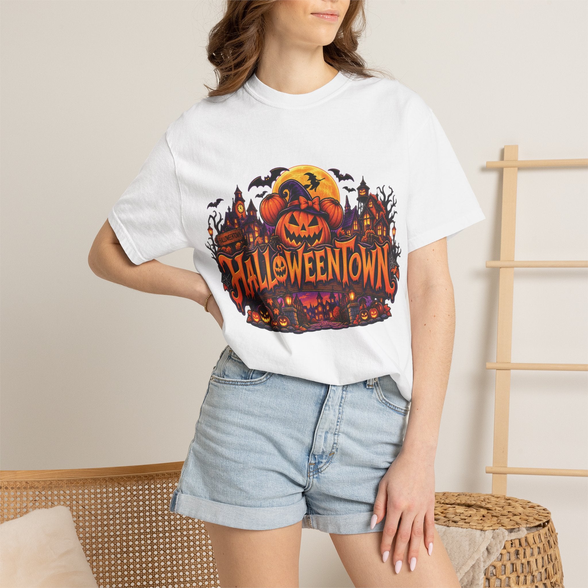 Halloweentown Halloween T-Shirt — Spooky Pumpkin Haunted Village Tee