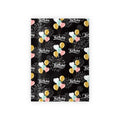 🎈✨ Midnight Birthday Celebration Balloons Gift Wrapping Paper Roll – 1pc
