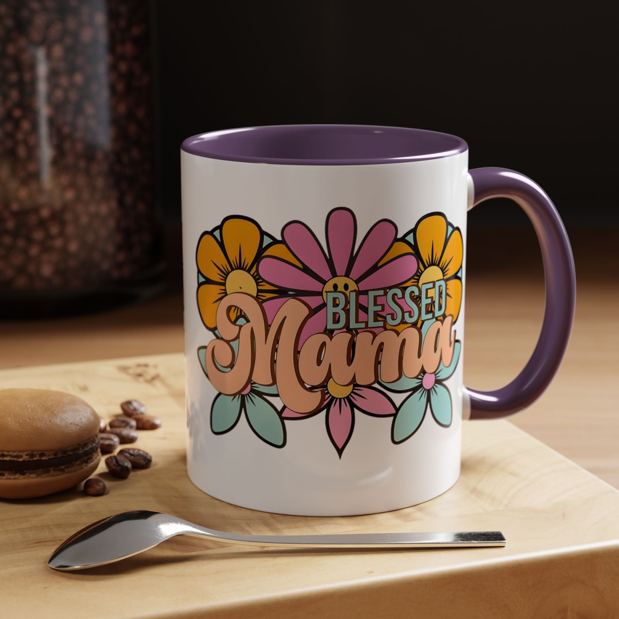 Blessed Mama Floral Coffee Mug — Accent 11/15oz