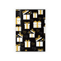 🖤✨ Black & Gold Celebration Gift Box Wrapping Paper Roll – 1pc