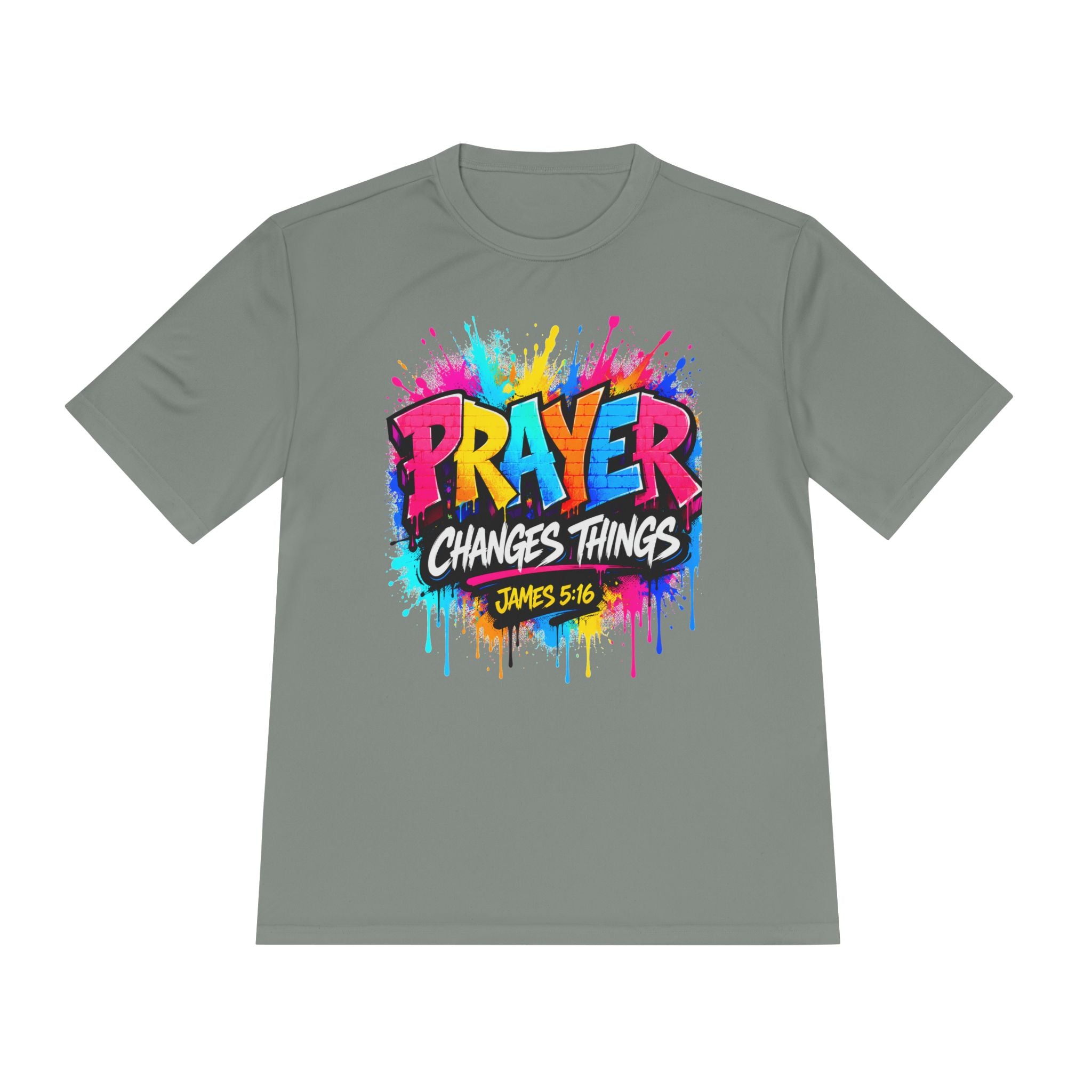 Prayer Changes Things Tee — James 5:16 Christian Graphic Shirt