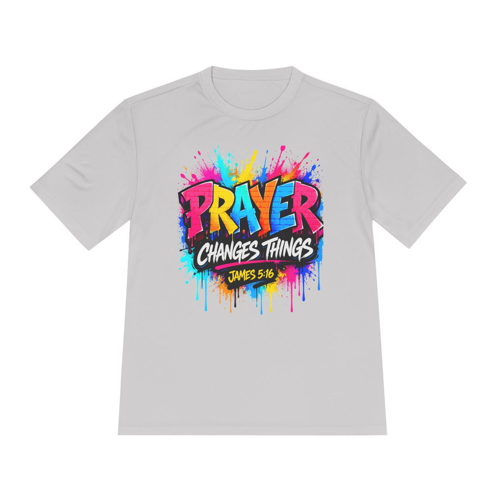 Prayer Changes Things Tee — James 5:16 Christian Graphic Shirt