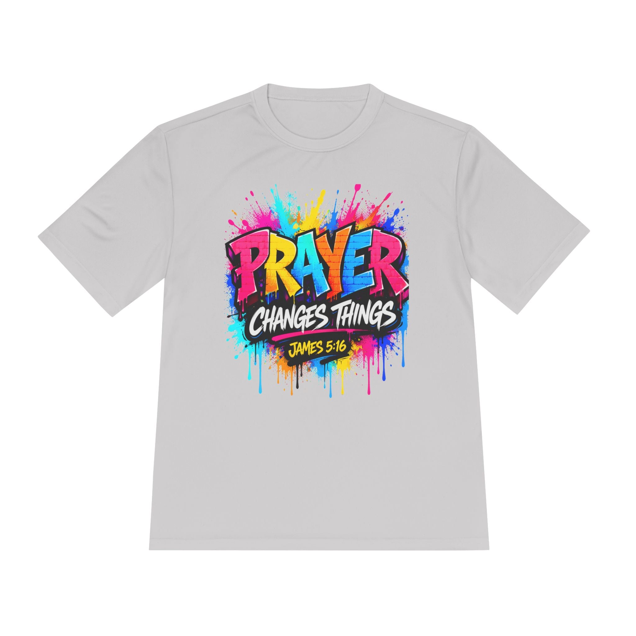 Prayer Changes Things Tee — James 5:16 Christian Graphic Shirt