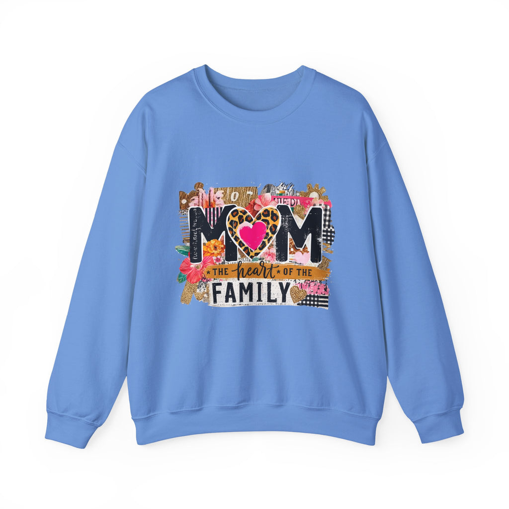 Mom - The Heart of the Family Crewneck Sweatshirt