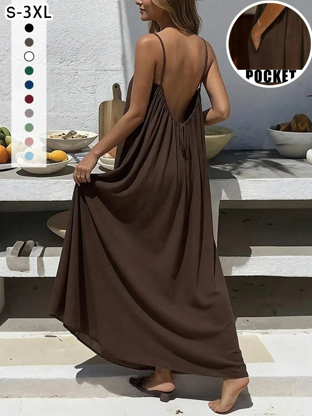 Backless Strap Chic Lounge Dress