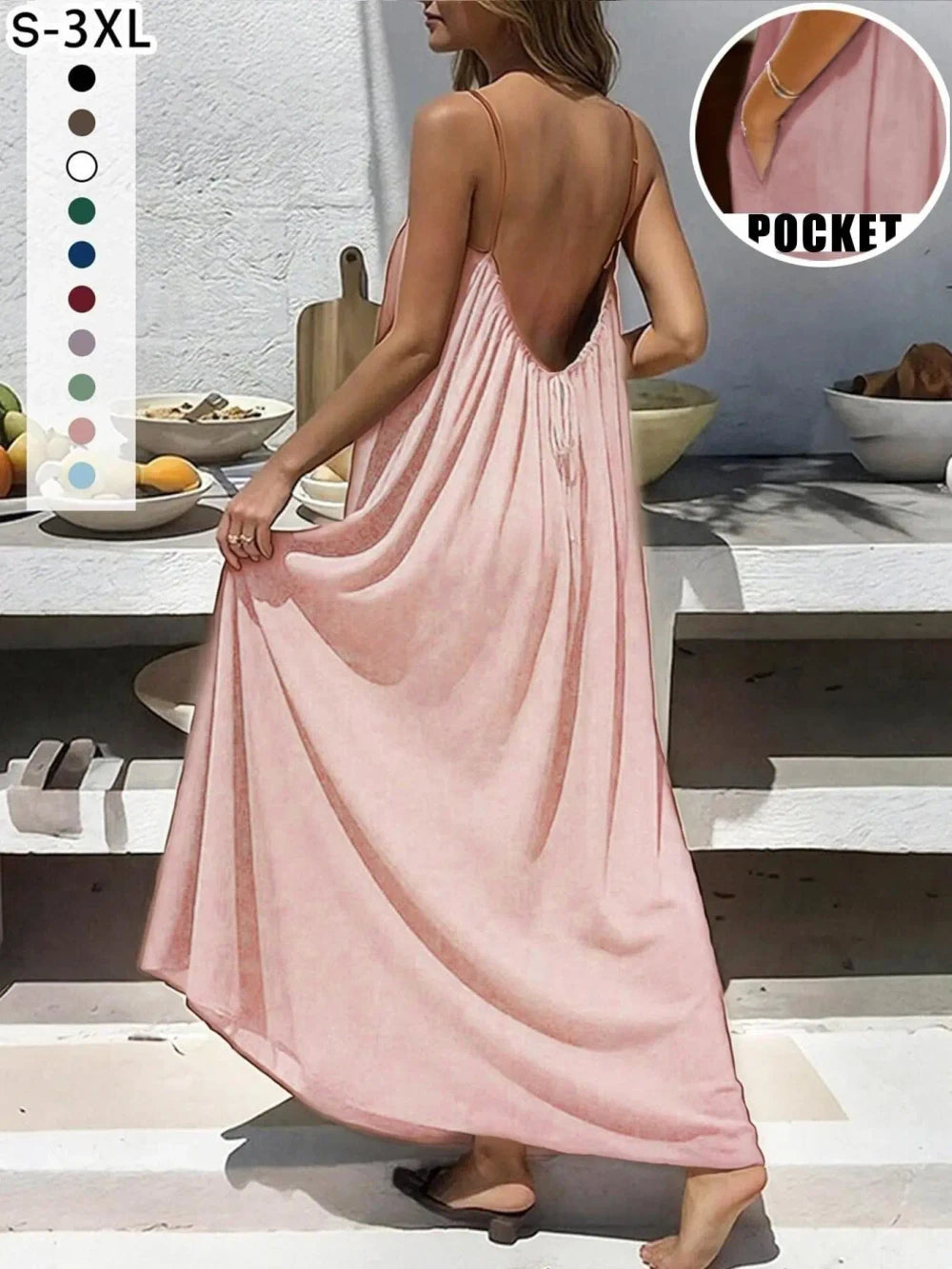 Backless Strap Chic Lounge Dress