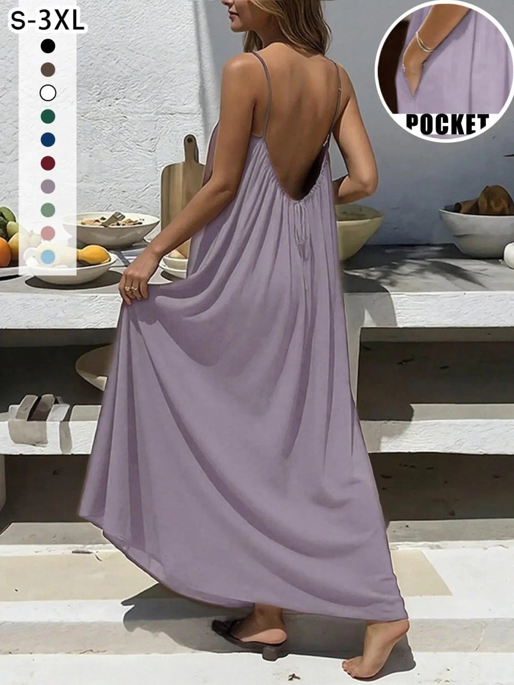 Backless Strap Chic Lounge Dress