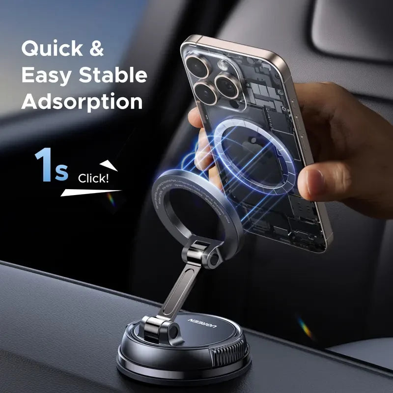 Vacuum Magnetic Car Phone Mount