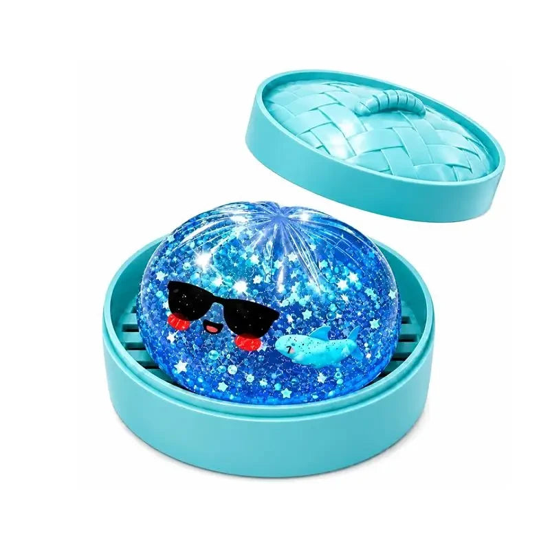 Gold Glitter Dumpling Squishy Toy