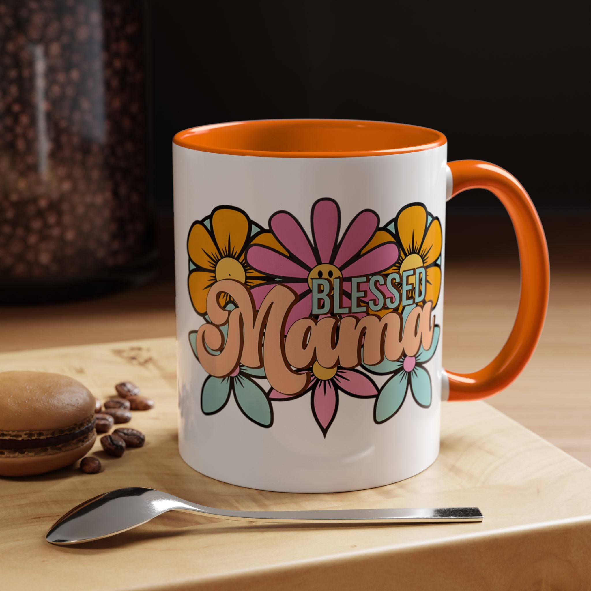 Blessed Mama Floral Coffee Mug — Accent 11/15oz
