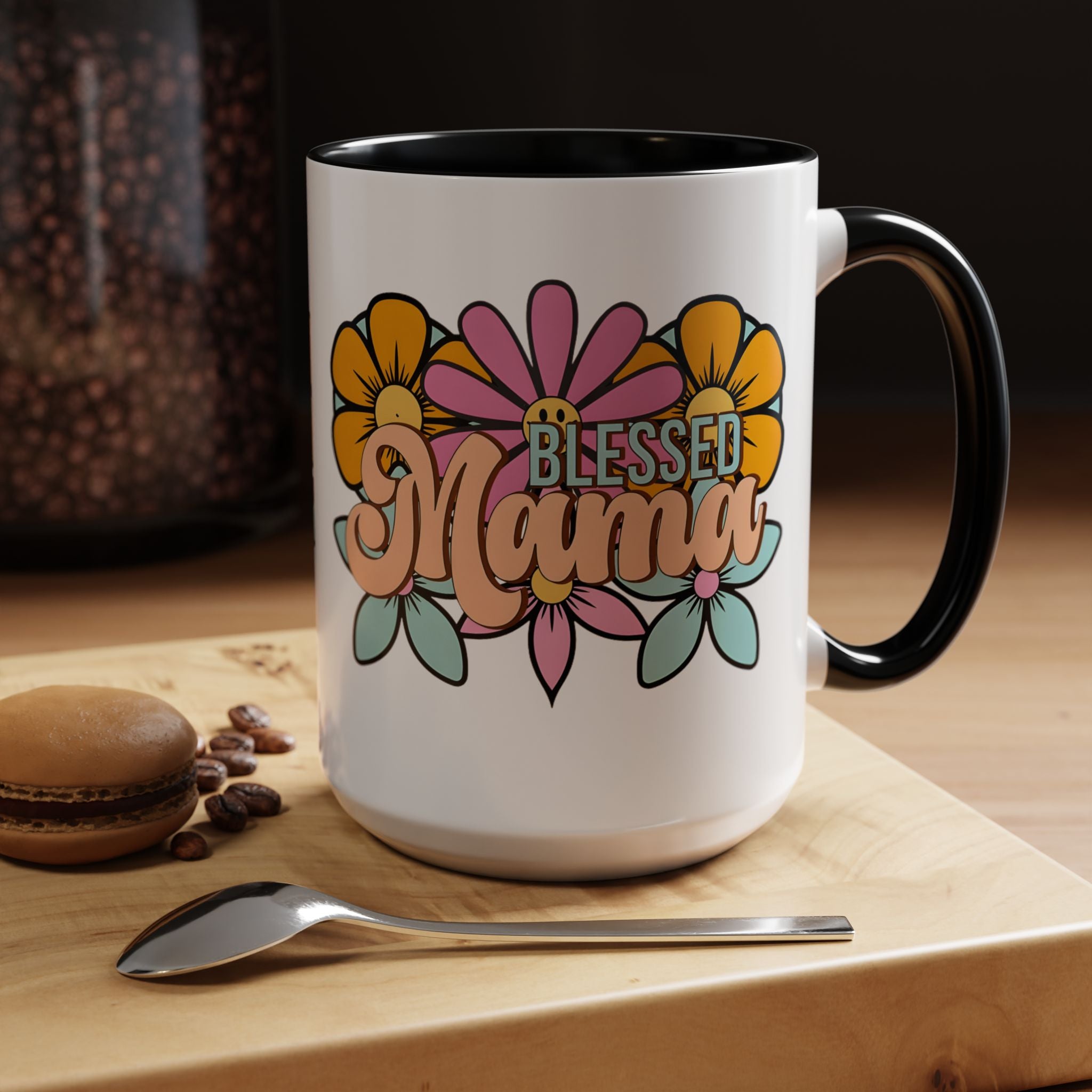 Blessed Mama Floral Coffee Mug — Accent 11/15oz