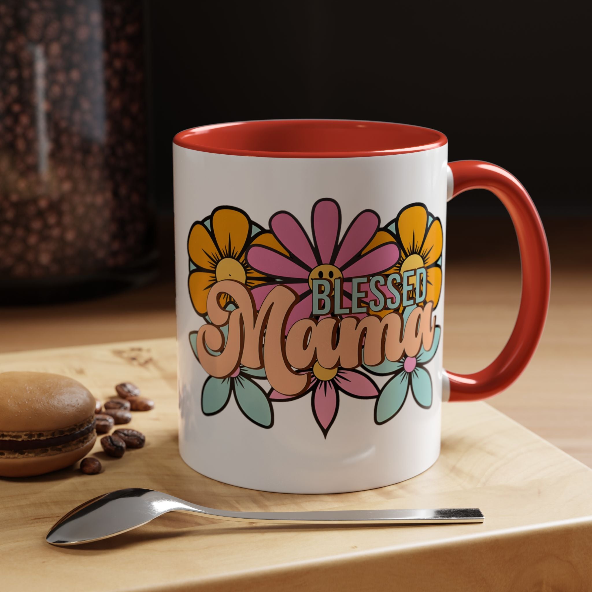 Blessed Mama Floral Coffee Mug — Accent 11/15oz