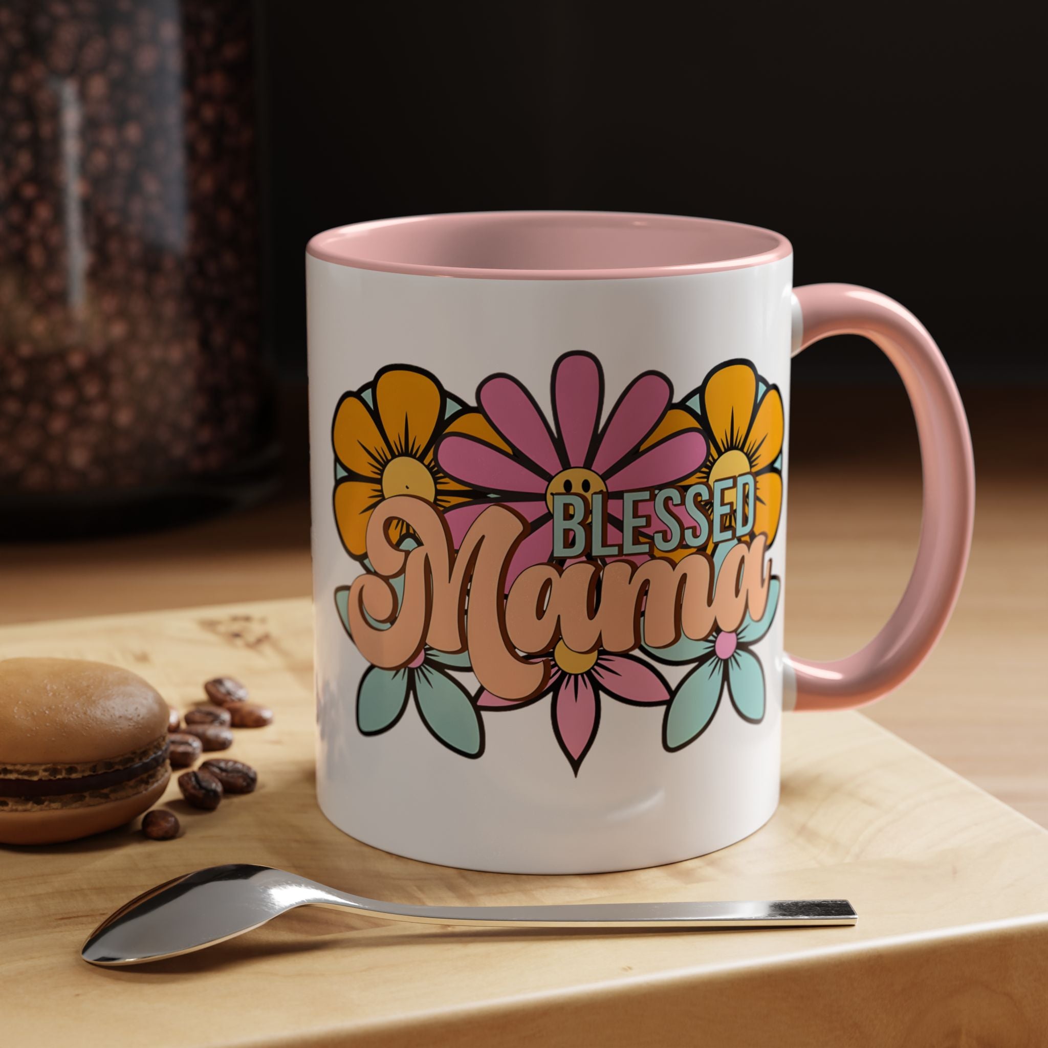 Blessed Mama Floral Coffee Mug — Accent 11/15oz