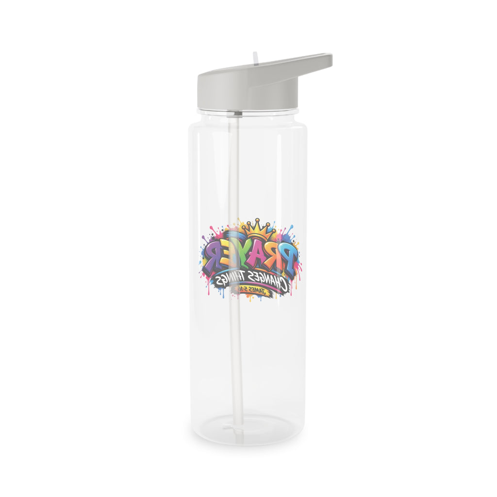 Prayer Changes Things Tritan Water Bottle — James 5:16 Inspirational Faith Bottle