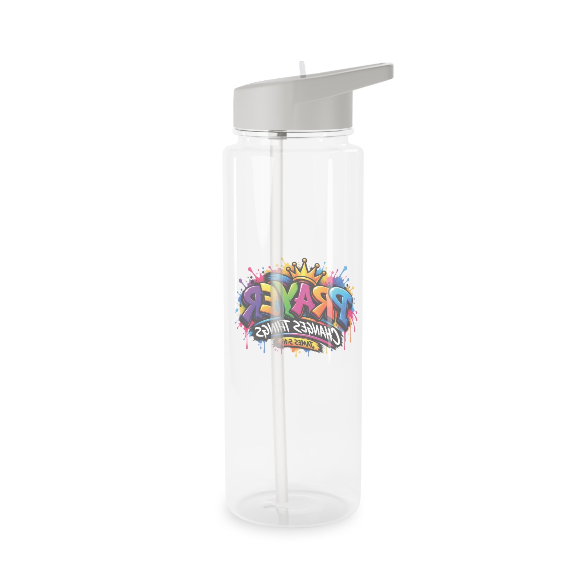 Prayer Changes Things Tritan Water Bottle — James 5:16 Inspirational Faith Bottle