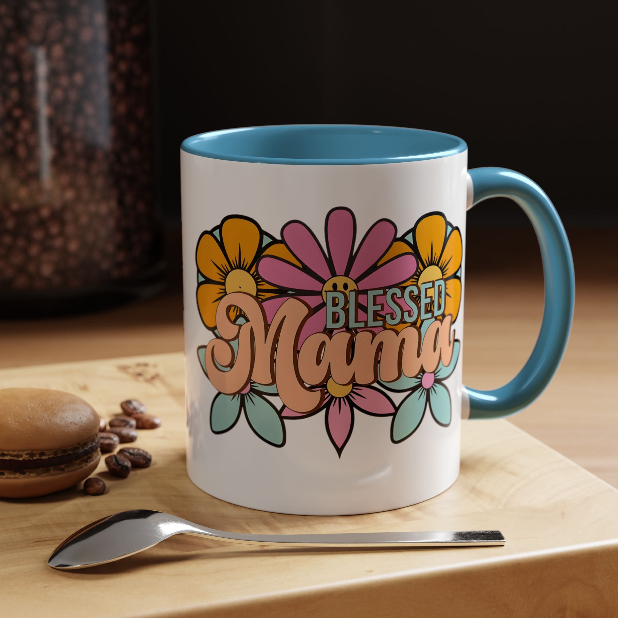 Blessed Mama Floral Coffee Mug — Accent 11/15oz
