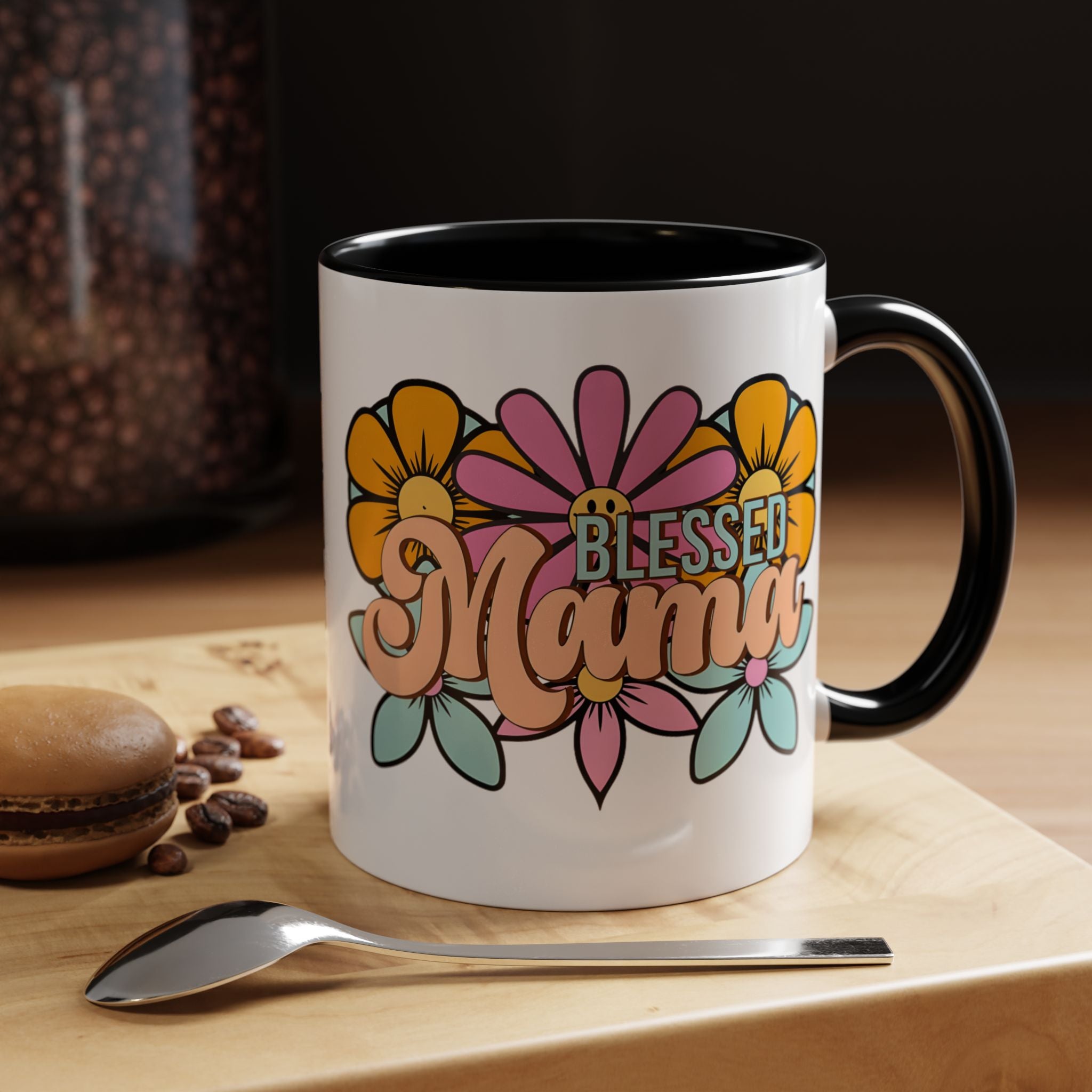 Blessed Mama Floral Coffee Mug — Accent 11/15oz