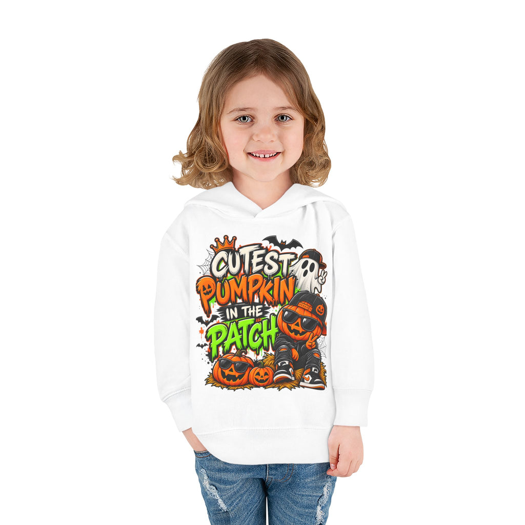 Toddler Hoodie — "Cutest Pumpkin in the Patch" Halloween Pullover