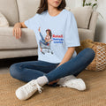 Retail Therapy Works T‑Shirt — Vintage Pinup Shopping Quote Tee