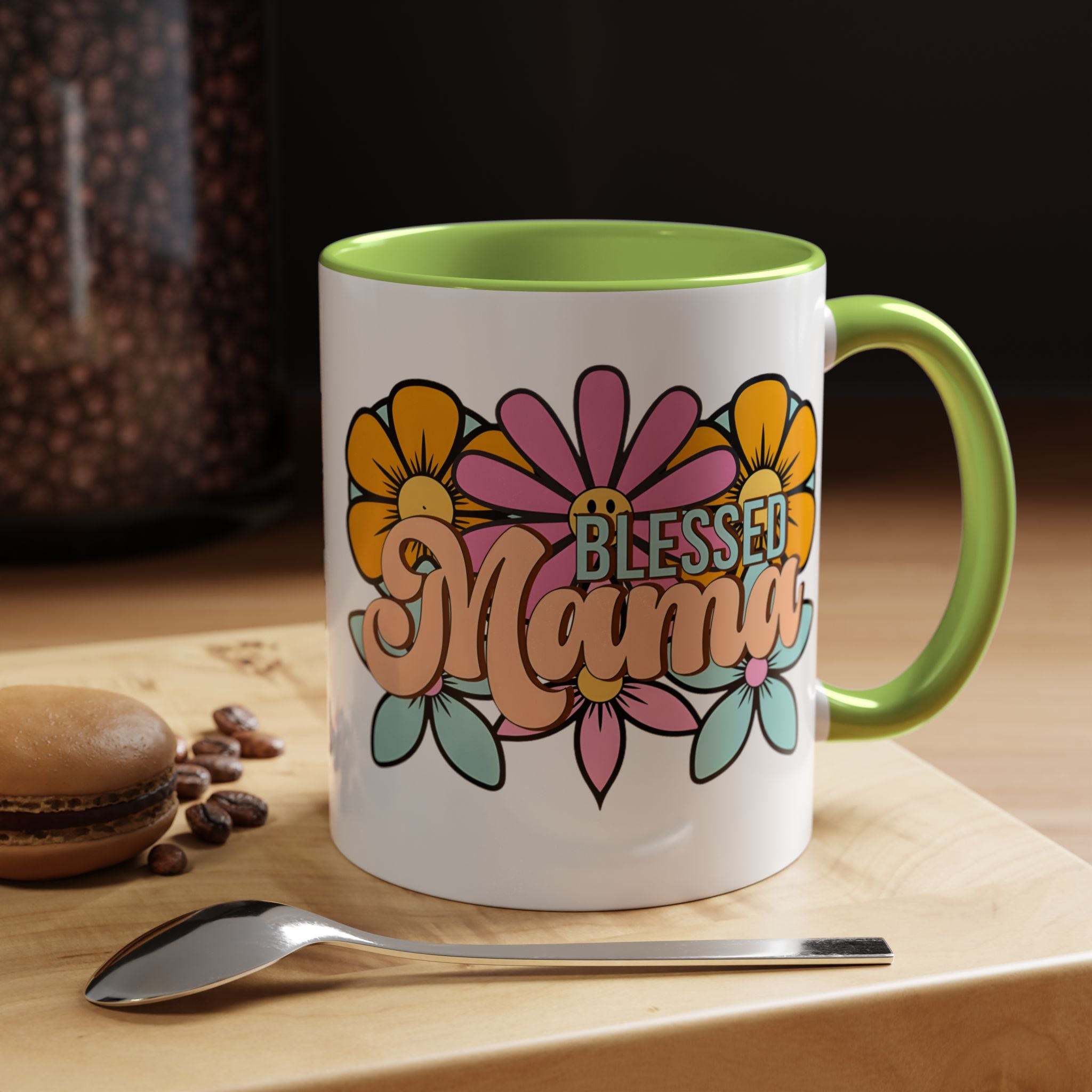Blessed Mama Floral Coffee Mug — Accent 11/15oz