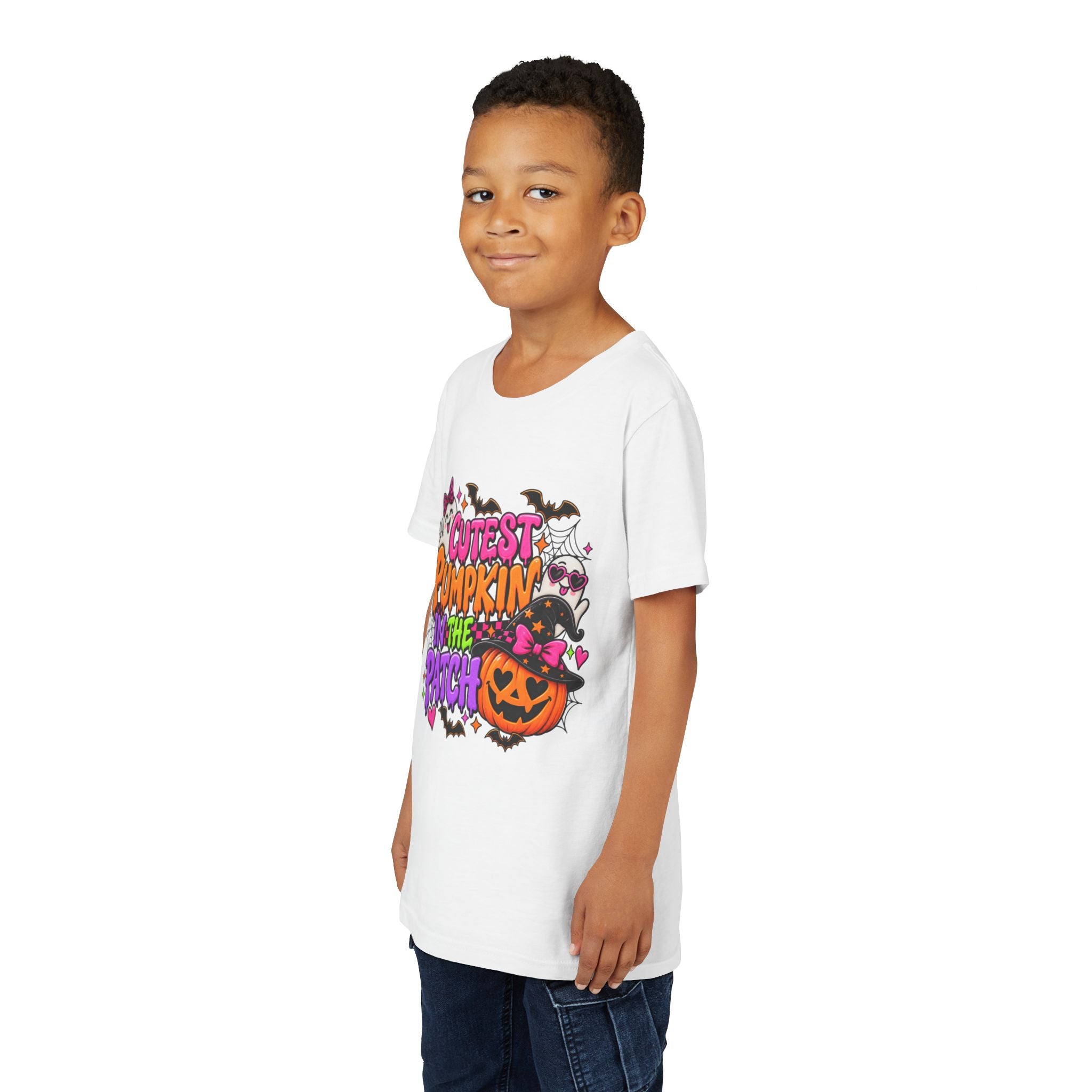 Youth Tee — "Cutest Pumpkin in the Patch" Halloween Kids Shirt