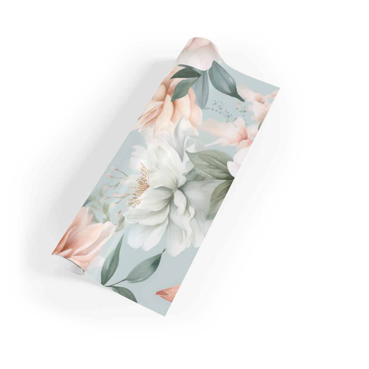 🌸 Blush Garden Floral Gift Wrapping Paper Roll – 1pc