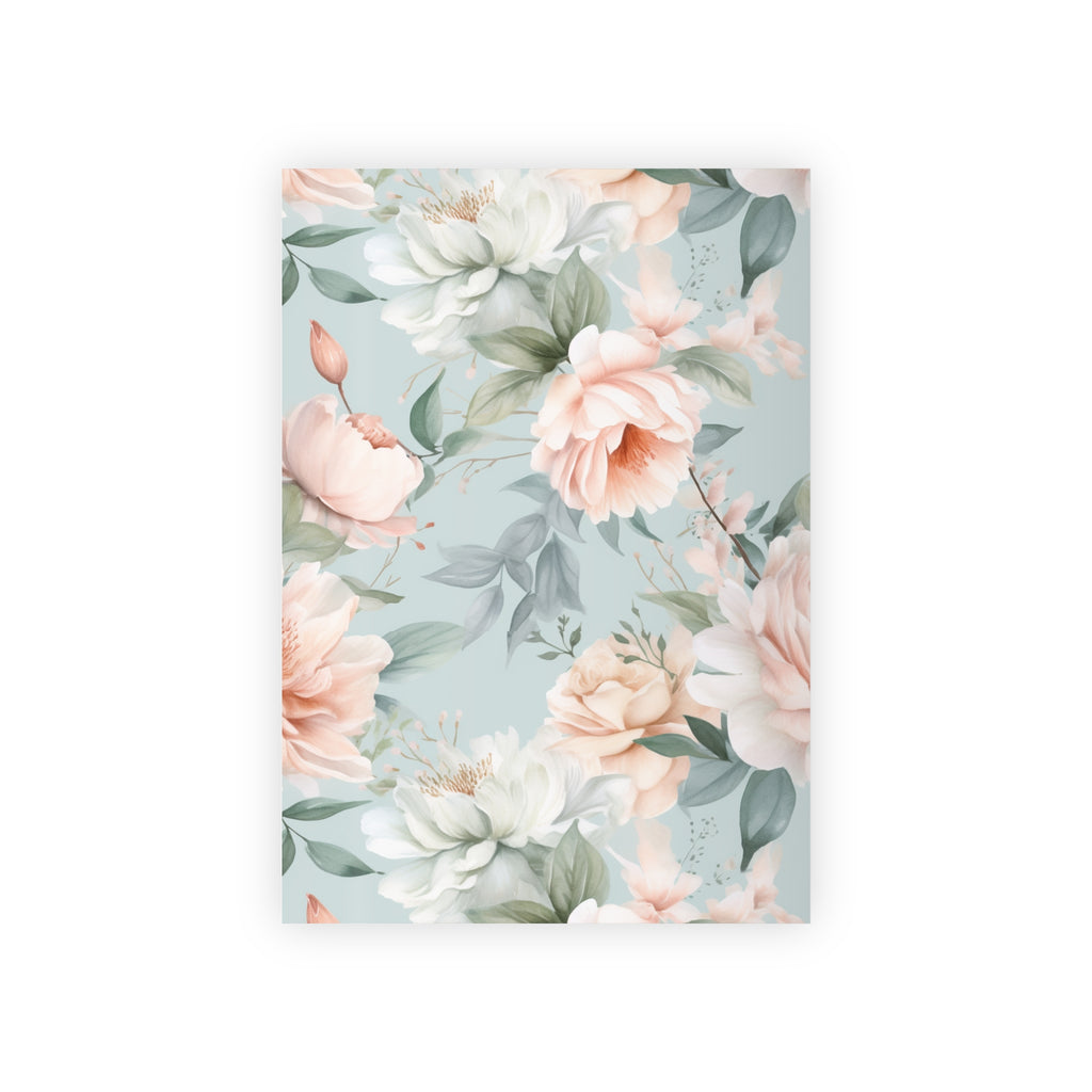 🌸 Blush Garden Floral Gift Wrapping Paper Roll – 1pc
