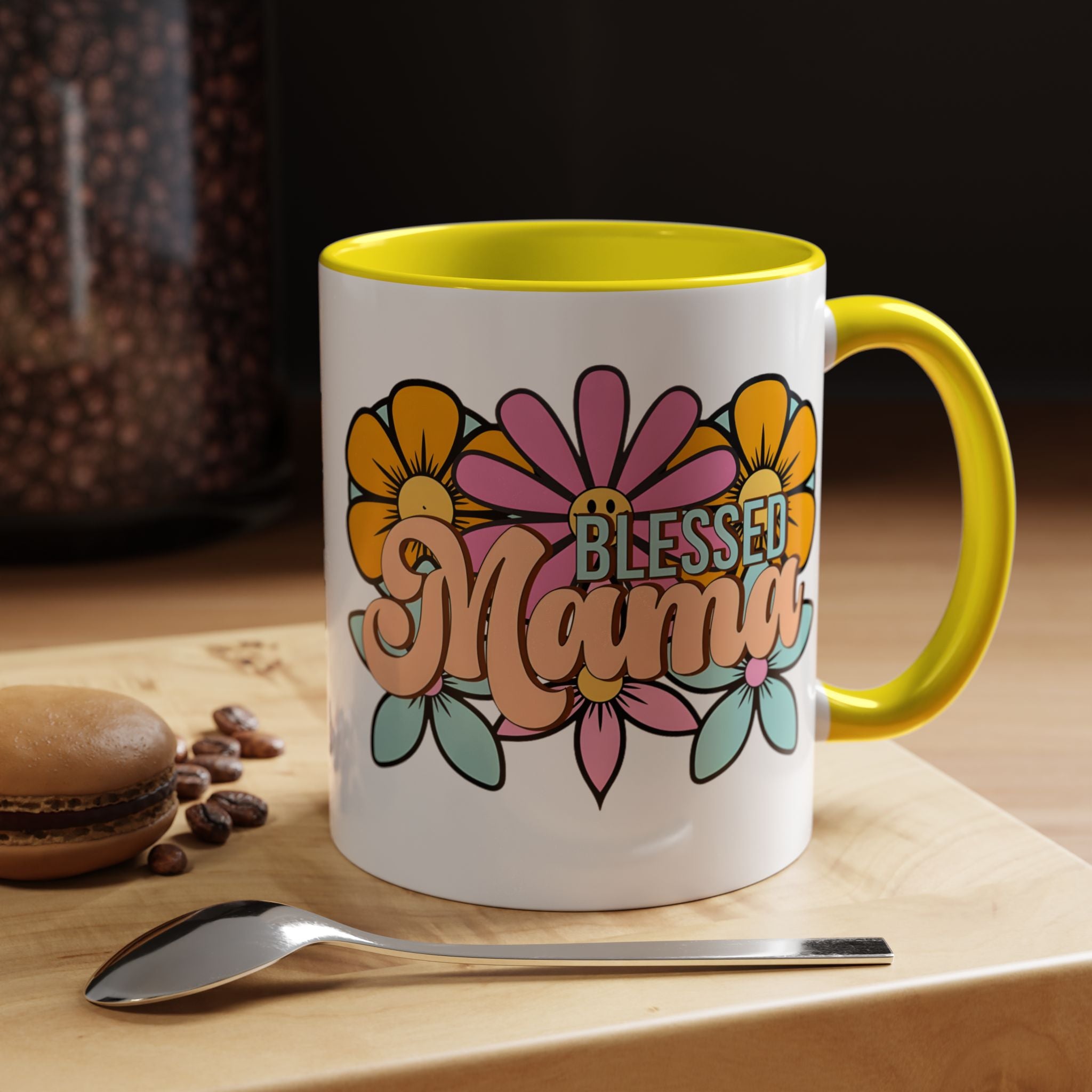 Blessed Mama Floral Coffee Mug — Accent 11/15oz