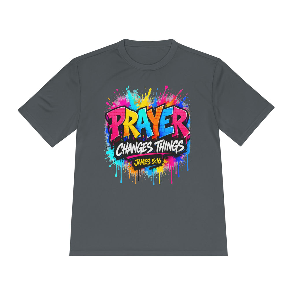 Prayer Changes Things Tee — James 5:16 Christian Graphic Shirt