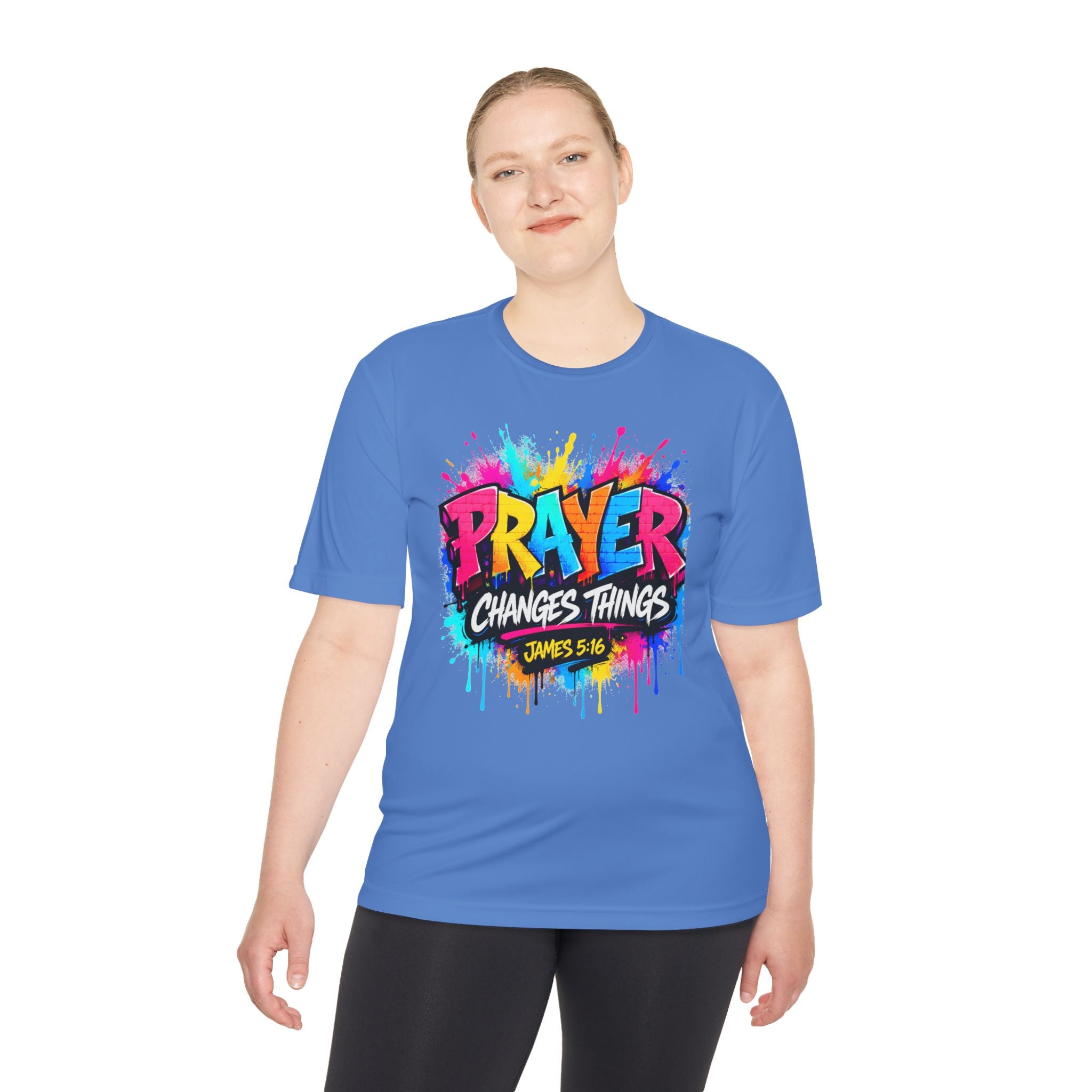 Prayer Changes Things Tee — James 5:16 Christian Graphic Shirt
